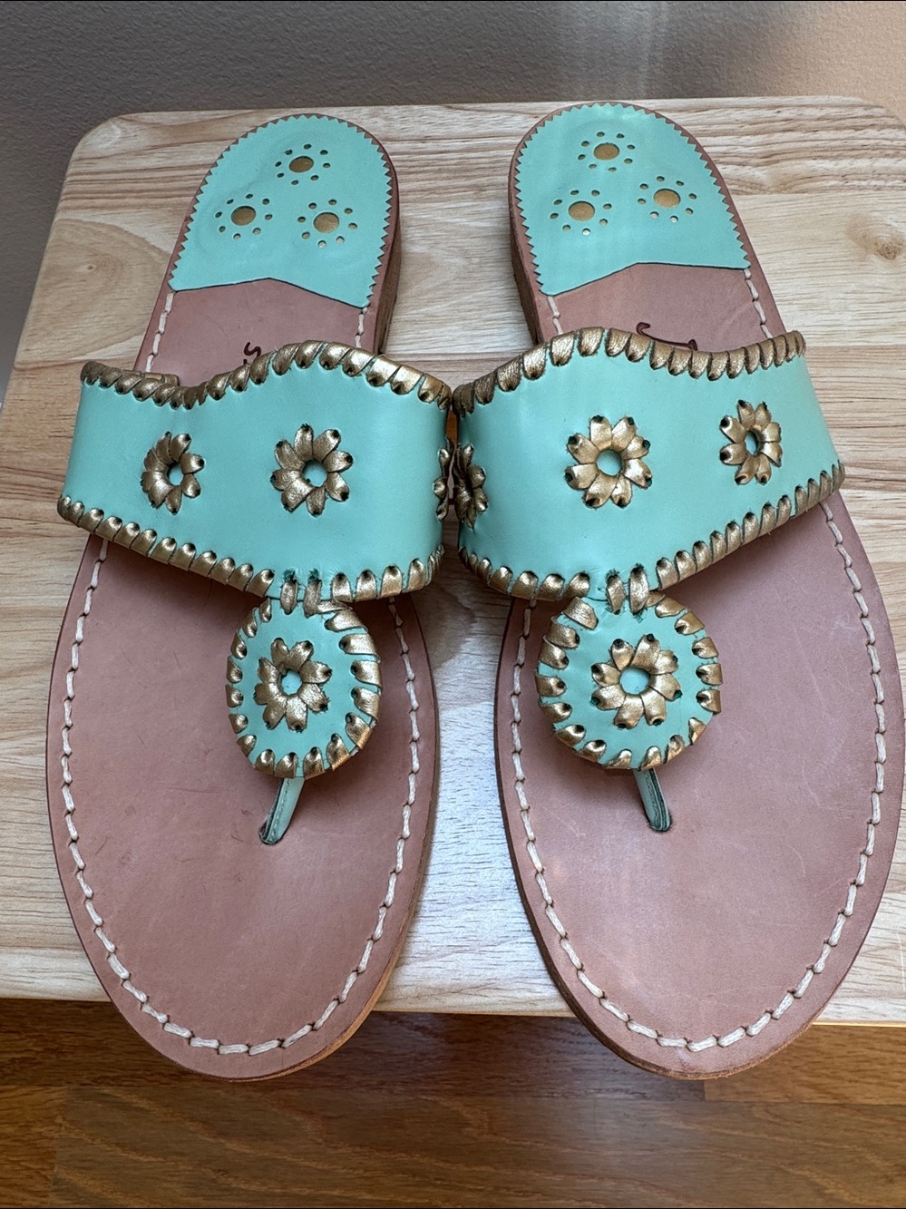 Jack Rogers “Classic Jacks” Mint Green - Picture 2 of 7